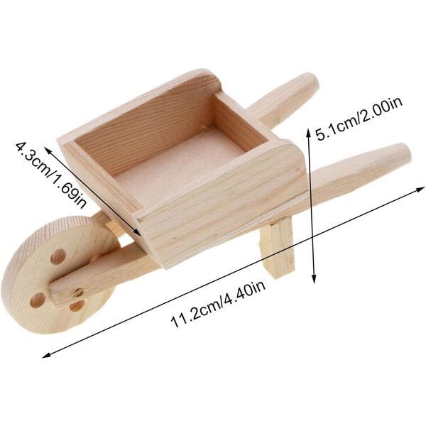 Miniatura mobili in legno per casa e giardino, decorazione realistica 11x5 cm