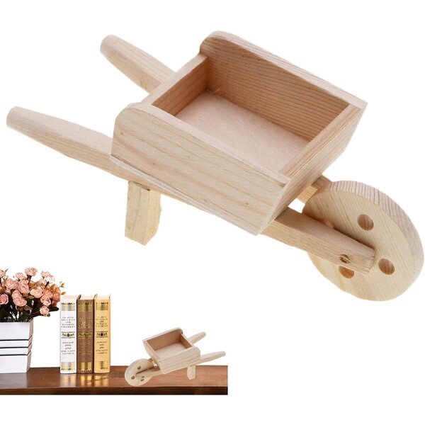 Miniatura mobili in legno per casa e giardino, decorazione realistica 11x5 cm