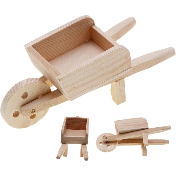 Miniatura mobili in legno per casa e giardino, decorazione realistica 11x5 cm