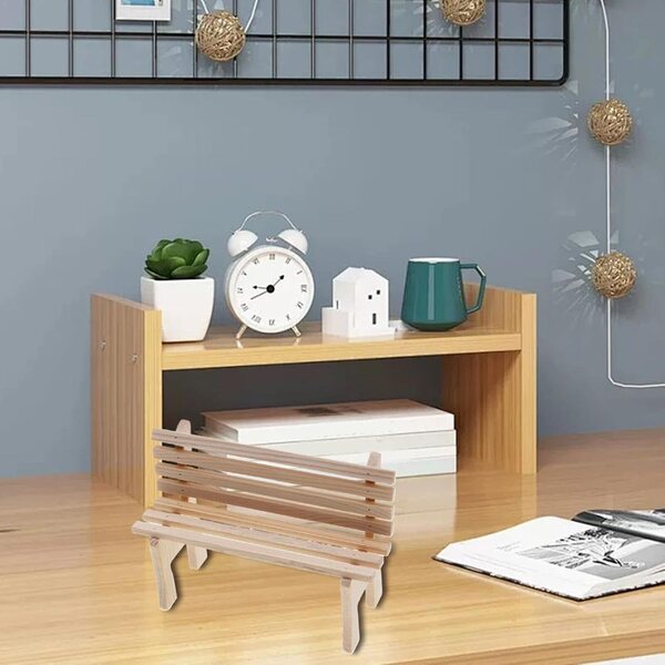 Miniature mobili in legno per casa delle bambole, carrello decorativo realistico