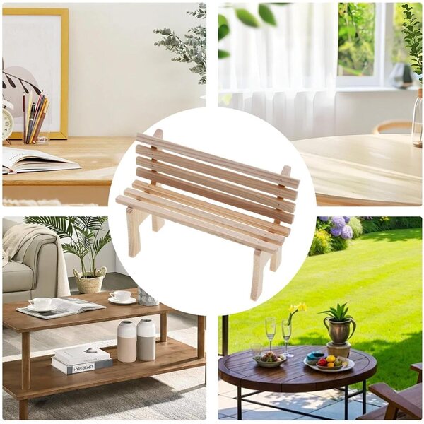 Miniature mobili in legno per casa delle bambole, carrello decorativo realistico