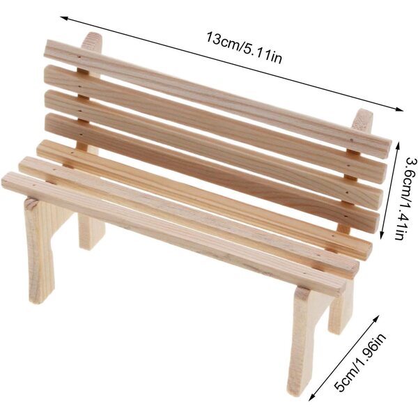 Miniature mobili in legno per casa delle bambole, carrello decorativo realistico
