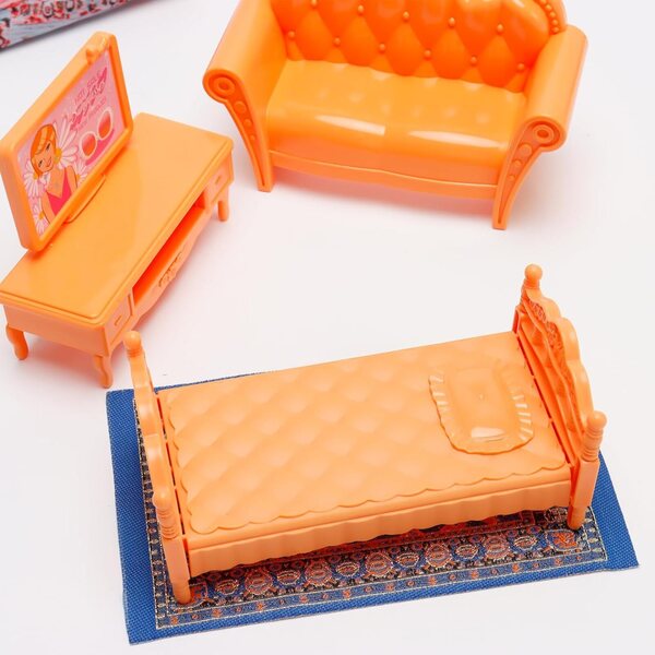 Set 6 Miniature Tappeti Vintage con Motivi Floreali per Casa Miniatura 15,7x9,9 cm