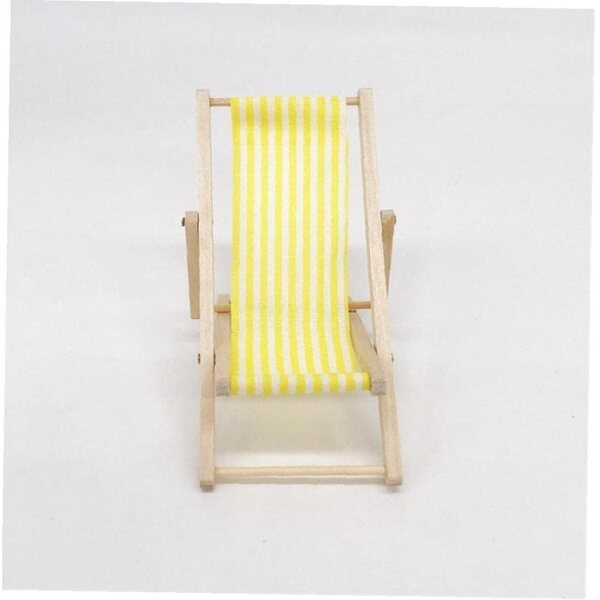 Strandkorb Miniatura in Legno Pieghevole 1:12 per Modellini e Decorazioni