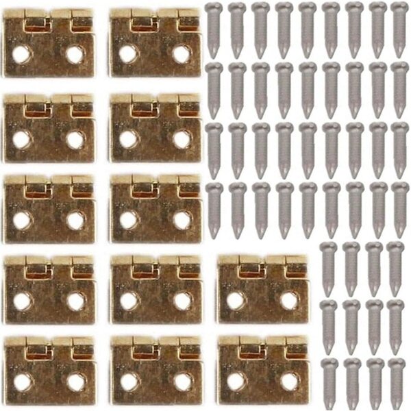12 mm Mini-Gold-Miniatur-Möbelscharniere – Set mit 12 Stück