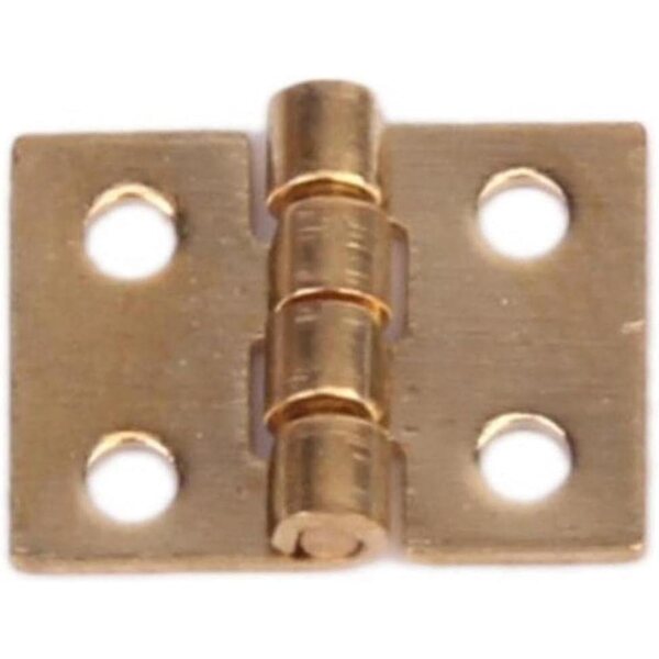 12 mm Mini-Gold-Miniatur-Möbelscharniere – Set mit 12 Stück