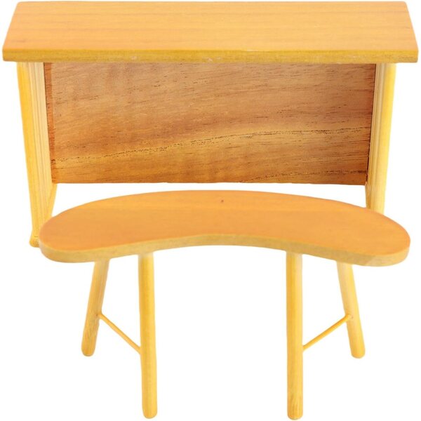 Generic Sgabello e Sedia da Bar in Miniatura 1:12 per Casa delle Bambole in Legno