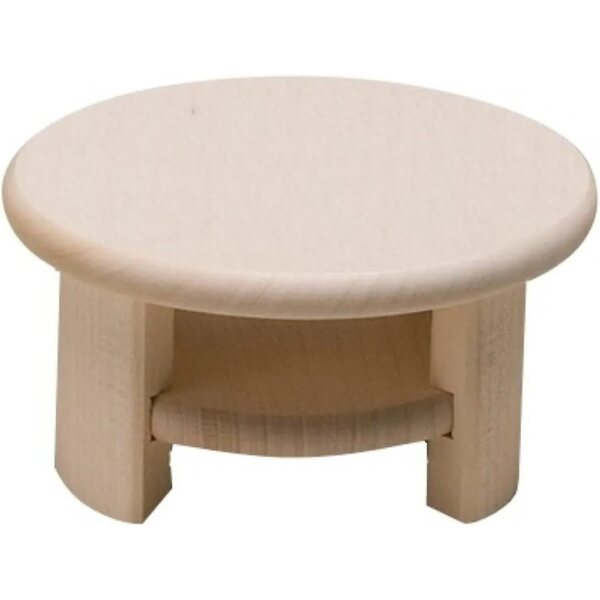 Couchtisch Filius in legno ecologico con ripiano, arredamento per casette 1:12