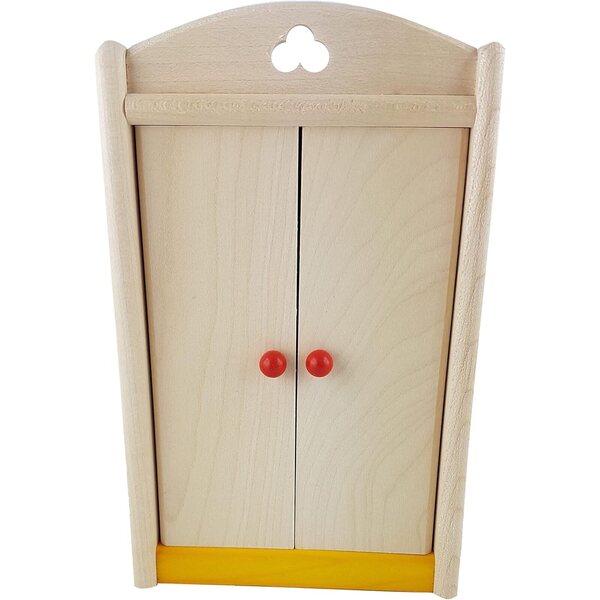 Armadio per camera da letto in legno ecologico 1:12 Filius Rülke Holzspielzeug