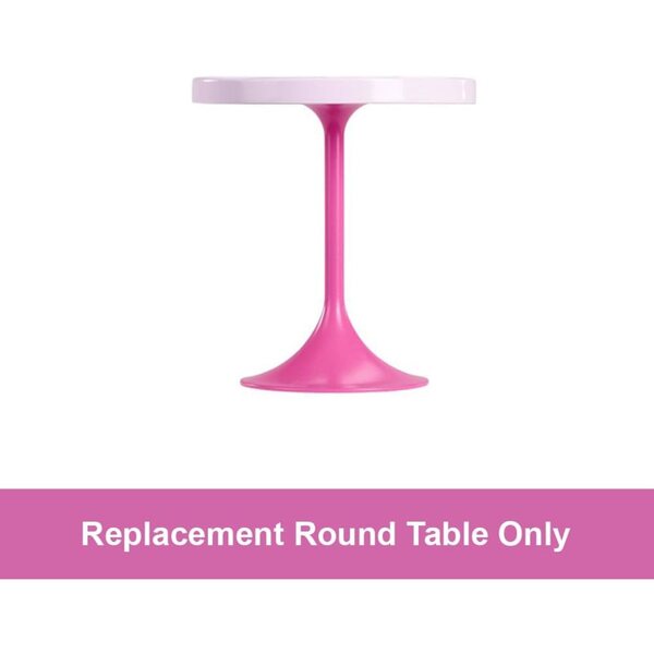 Tavolo tondo rosa di ricambio per Barbie Dreamhouse HMX10, originale e perfetto