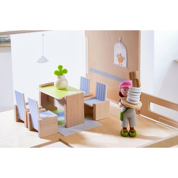 HABA Little Friends Set Mobili Miniatura per Casa delle Bambole - Sala da Pranzo 2018