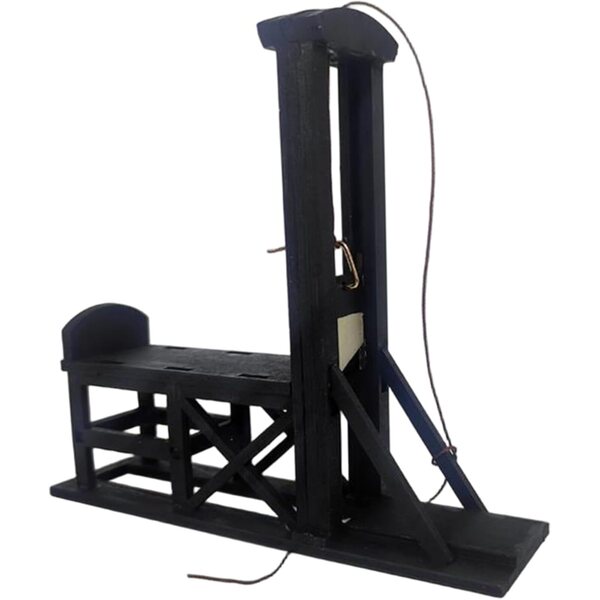 Mini-Guillotine aus Holz – historisches Dekomodell und Accessoire für Sammler