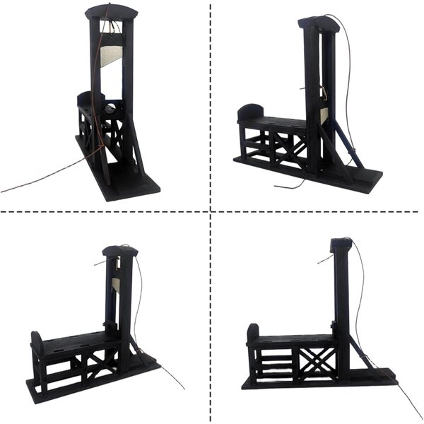 Mini-Guillotine aus Holz – historisches Dekomodell und Accessoire für Sammler