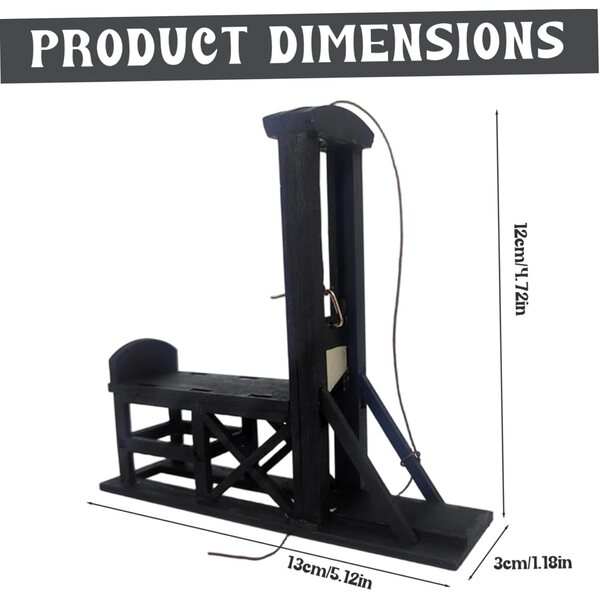 Mini-Guillotine aus Holz – historisches Dekomodell und Accessoire für Sammler