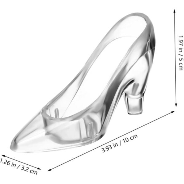 Decorazioni Miniature in Cristallo Scarpe con Tacco 12 Pezzi 5,5x9,5cm Eleganti e Lucenti