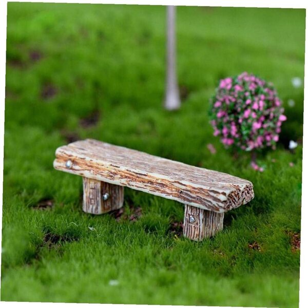 Set 3 Miniature Panche in Resina Colorate per Giardino Fatato e Decorazioni