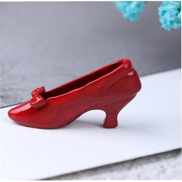 Sanfly Scarpe Miniatura Rosse 1:12 per Casa delle Bambole Accessorio Decorativo