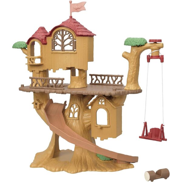 Sylvanian Families Baumhaus e Casa al Lago - Set Gioco con Scivolo, Altalena e Accessori