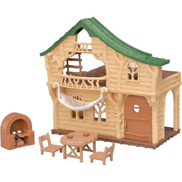 Sylvanian Families Baumhaus e Casa al Lago - Set Gioco con Scivolo, Altalena e Accessori