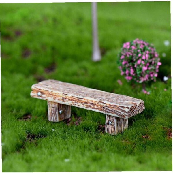 Set 3 Mini Panchine in Resina per Decorazioni Bonsai e Giardini Fatati