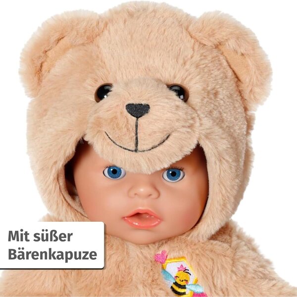 BABY born Bär Kuschelanzug 43cm in Teddy-Optik per bambole 43 cm