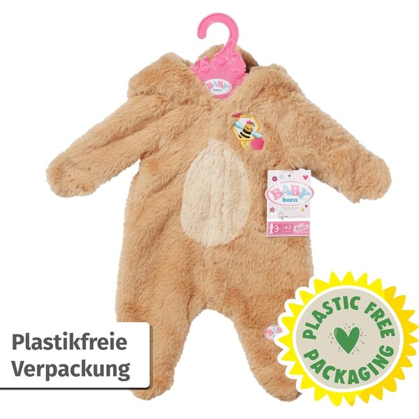 BABY born Bär Kuschelanzug 43cm in Teddy-Optik per bambole 43 cm