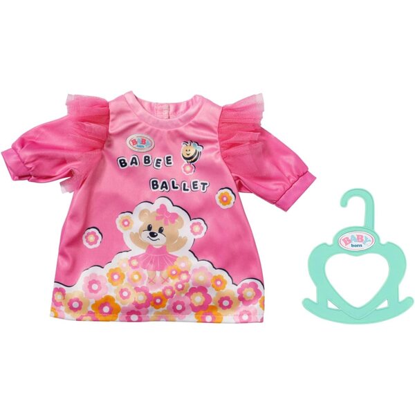 BABY born Little Kleid rosa con tulle e orsetto ballerina per bambole 36 cm