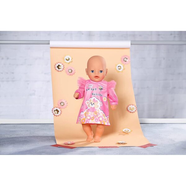BABY born Little Kleid rosa con tulle e orsetto ballerina per bambole 36 cm