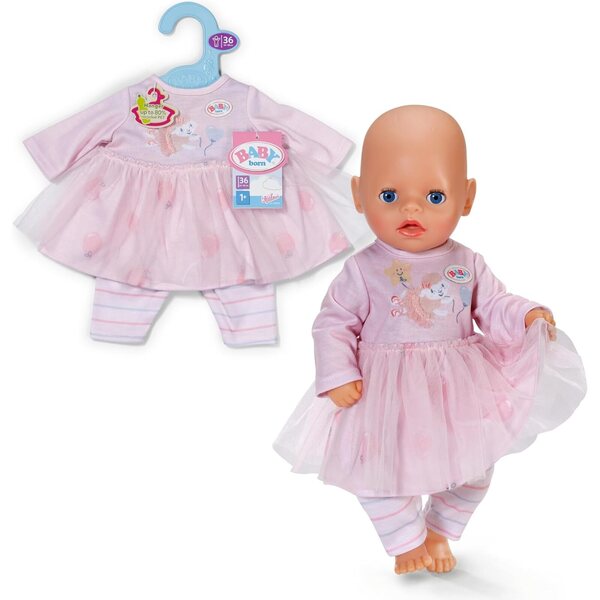 BABY born Rosékleid mit Tüllrock und Leggings für 36 cm große Puppen