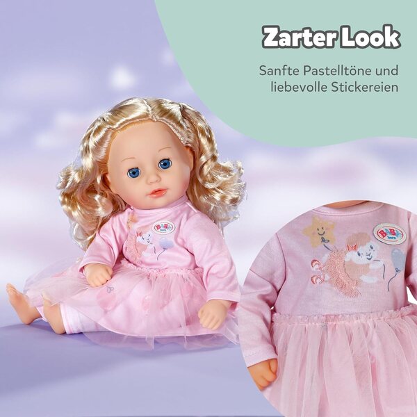 BABY born Rosékleid mit Tüllrock und Leggings für 36 cm große Puppen