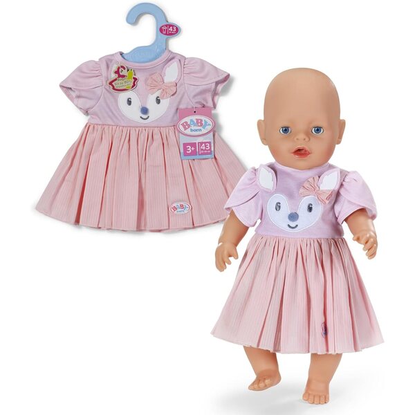 BABY born Kleid mit Hirschapplikation für 43 cm große Natur- und Fantasy-Puppen