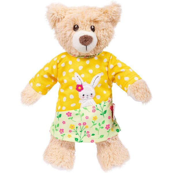 Heless Tunika-Bambolekleid Bunny Lou con Hasenapplikation e Fiori per Bambole 20-25 cm