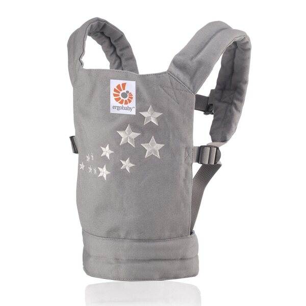 Ergobaby Bamboletrage Galaxy Grau aus 100 % Baumwolle mit Komfortpolsterung