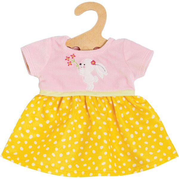 Heless Bunny Lou - Vestito per bambole 28-35 cm con applicazione coniglio e chiusura a strappo