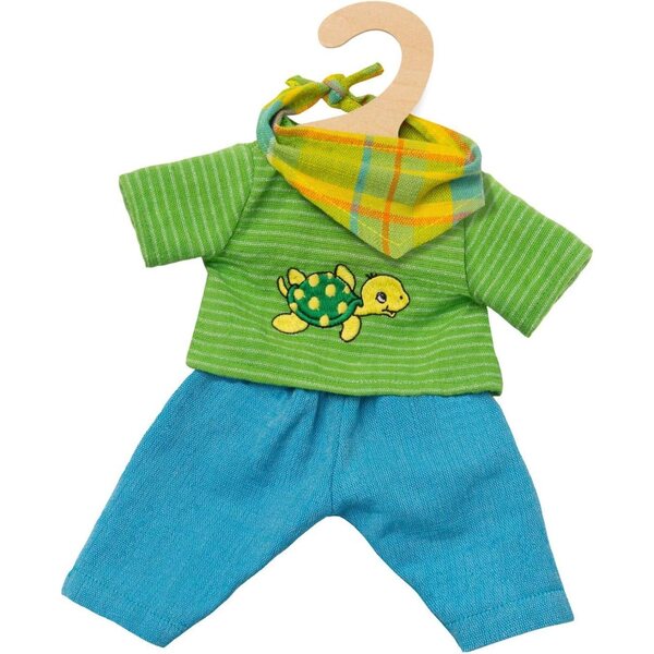 Heless Set abbigliamento Fair Trade per bambole 35-45 cm: maglia, pantaloni e foulard