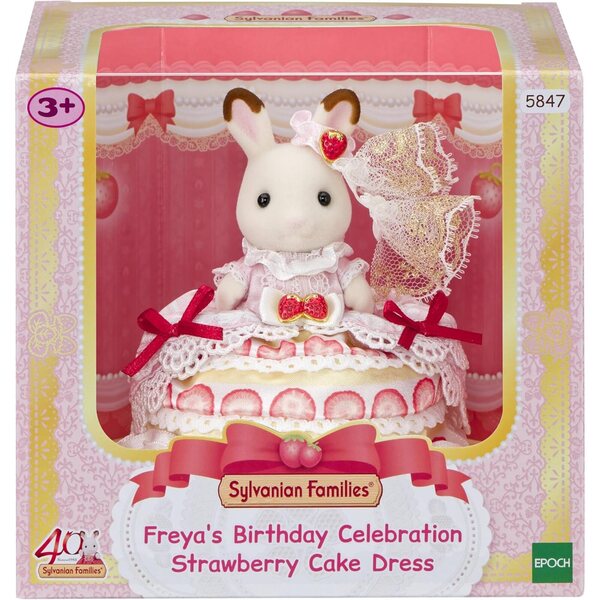 Sylvanian Families - Abito Compleanno di Freya per Bambole, Gioco Pronto all'Uso