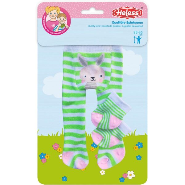 Collant e calzini Heless vestiti per bambole con Motivi Animali 28-35 cm