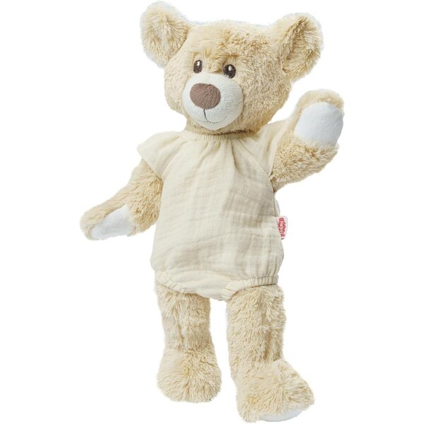 Body per vestiti per bambole in cotone biologico al 100% con volant in ecrù per bambola 28-35 cm