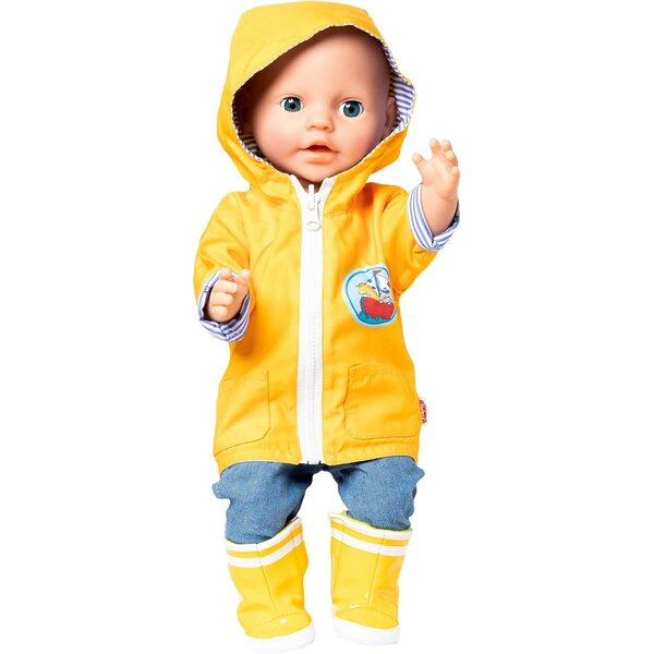 Giacca marittima reversibile Heless Anorak con cappuccio per bambole 28-35 cm, antivento e pioggia