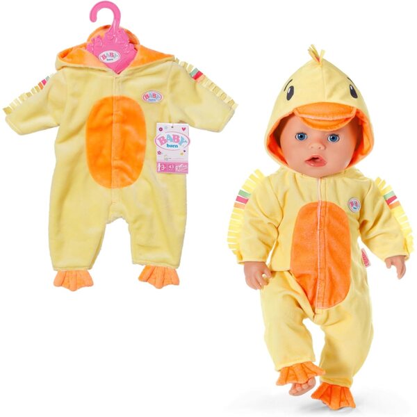 BABY born Entenanzug 43 cm - Morbido e Cuccioloso Onesie per Bambole