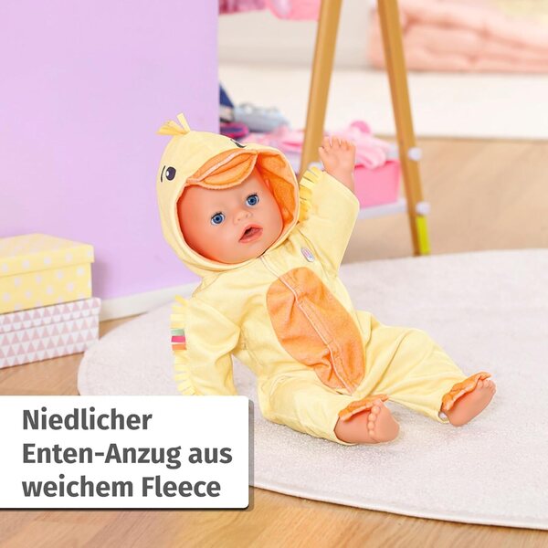 BABY born Entenanzug 43 cm - Morbido e Cuccioloso Onesie per Bambole