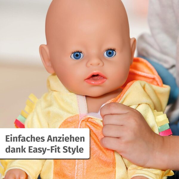 BABY born Entenanzug 43 cm - Morbido e Cuccioloso Onesie per Bambole