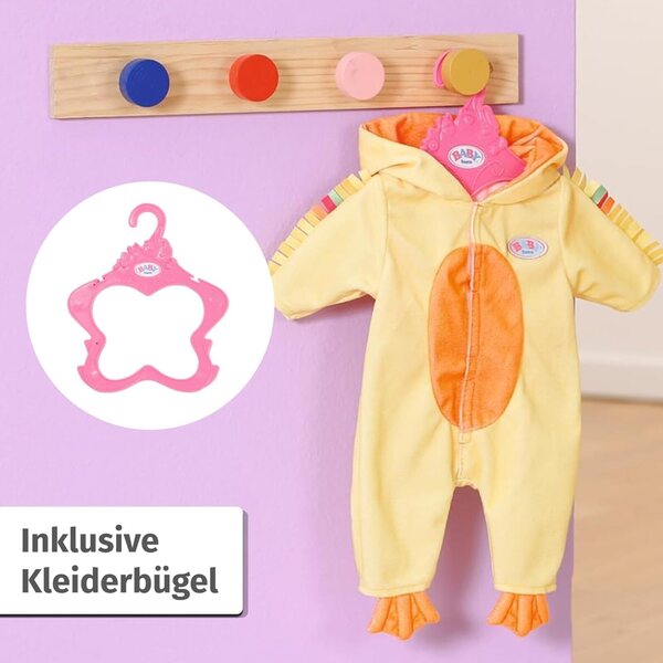 BABY born Entenanzug 43 cm - Morbido e Cuccioloso Onesie per Bambole