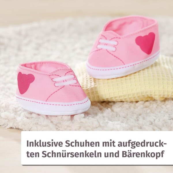BABY born abito con orso rosa per orsetti e bambole da 36 cm, vestito e scarpe