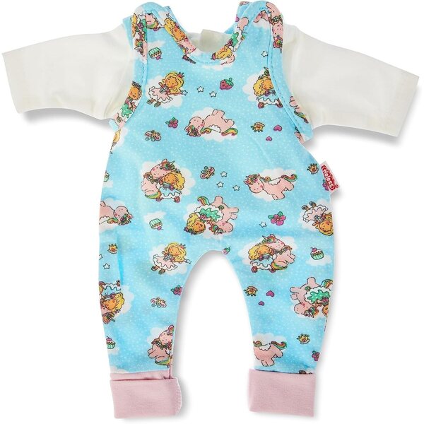Heless Set Abbigliamento Puppa Einhorn Emil & Fee Emma 28-35 cm Strampler e T-Shirt
