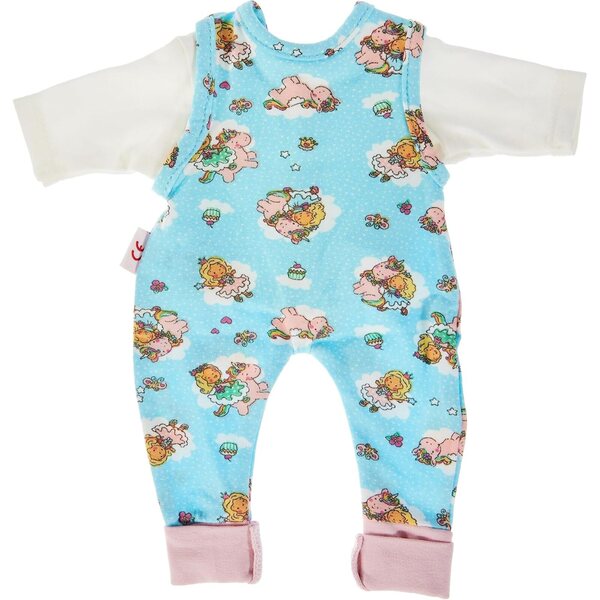 Heless Bekleidungsset Puppa Einhorn Emil & Fee Emma 28-35 cm Strampler und T-Shirt