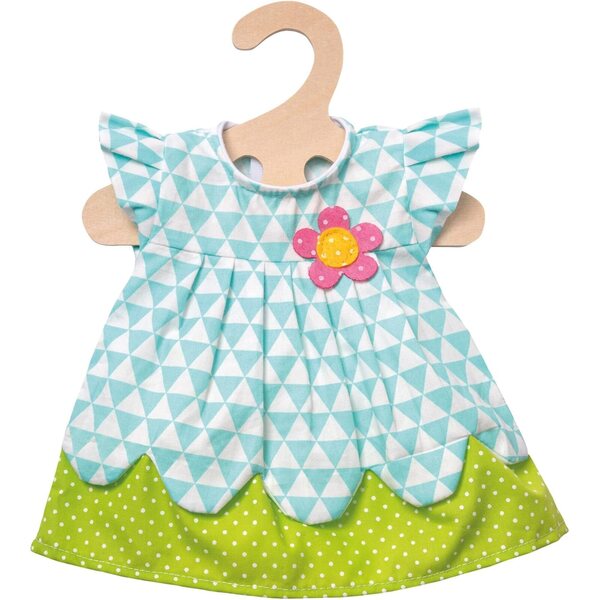Kleid für Heless Daisy Puppen 35-45 cm mit Blumenmuster und leuchtenden Farben