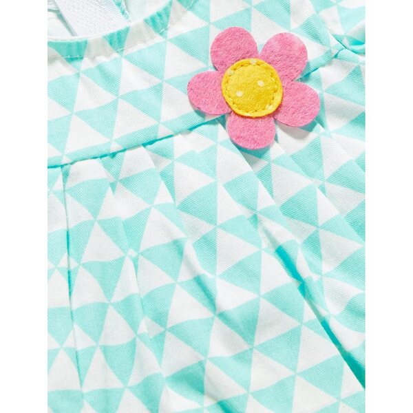 Kleid für Heless Daisy Puppen 35-45 cm mit Blumenmuster und leuchtenden Farben