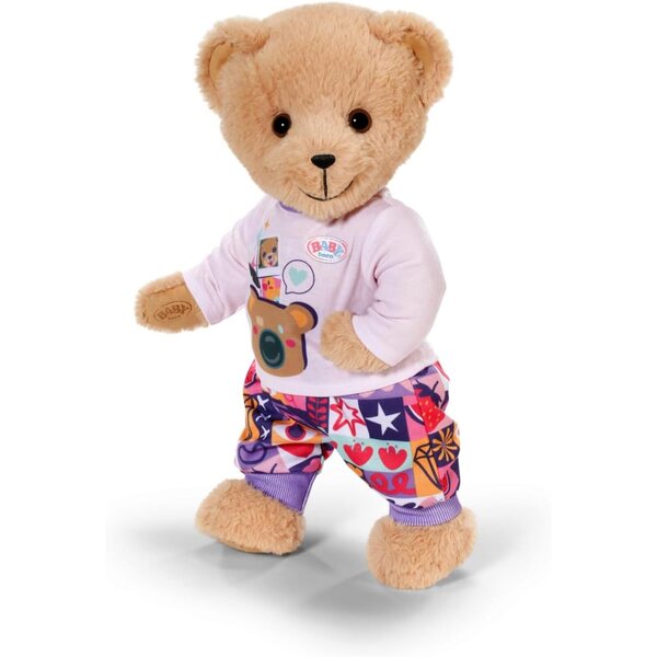 BABY born Neugeborenen-Outfit Bambini 43 cm con Langarmshirt, Hose & Jacke Teddyohren