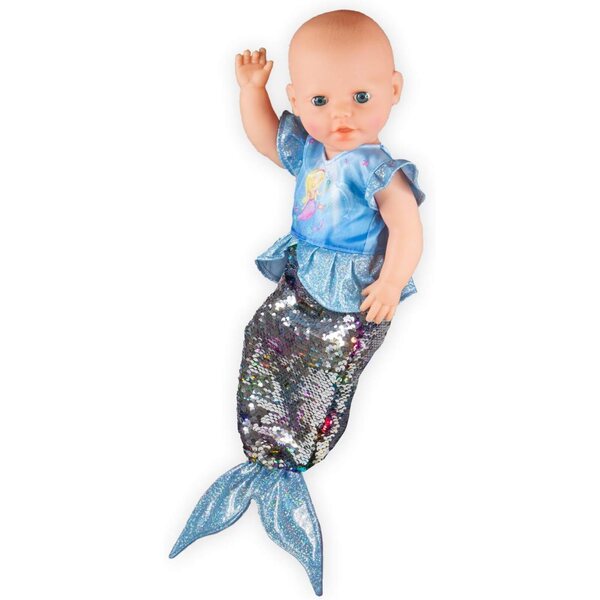 Abito da Sirena Ava per Bambole 28-35 cm con Paillettes Giranti e Ruches Brillanti